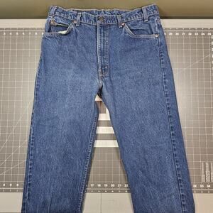 Vintage 80s Levis 505 Jeans Mens 36x30 Orange Tab Straight Fit Retro USA Read